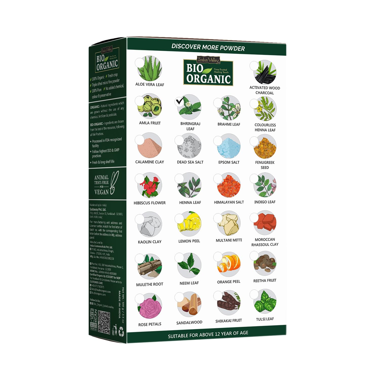 INDUS VALLEY Amla Powder, Organic Indian Gooseberry Powder, Natural Herbal Powder - in use (17)