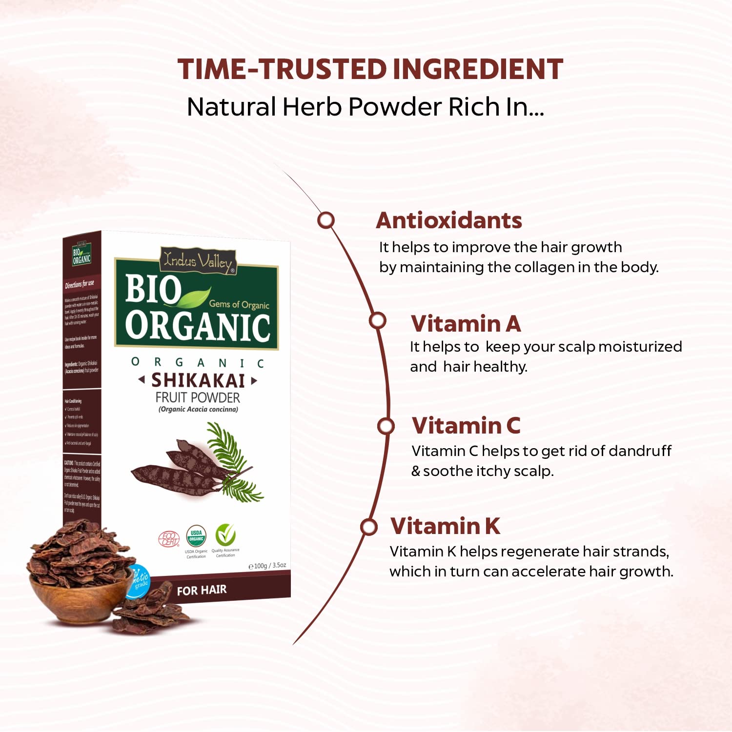 INDUS VALLEY Amla Powder, Organic Indian Gooseberry Powder, Natural Herbal Powder - packaging (35)