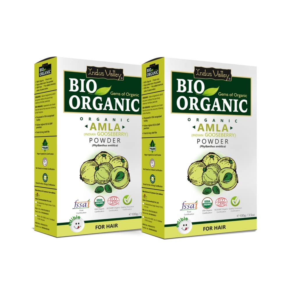 INDUS VALLEY Amla Powder, Organic Indian Gooseberry Powder, Natural Herbal Powder (57)