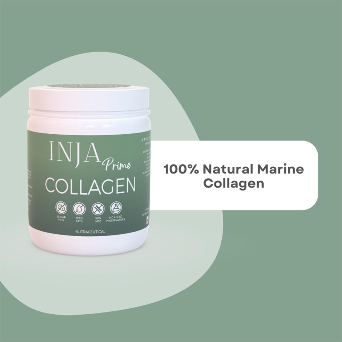 INJA Wellness Marine Collagen Powder Supplement with Vitamin C, Sugar-Free, Gluten-Free, Hydrolyzed Type 1 - packaging (29)