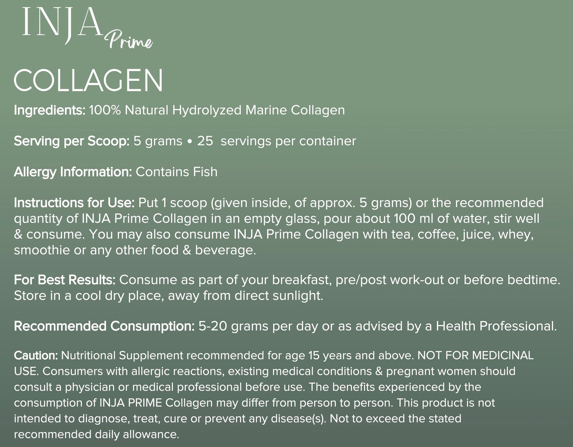 INJA Wellness Marine Collagen Powder Supplement with Vitamin C, Sugar-Free, Gluten-Free, Hydrolyzed Type 1 - in use (33)