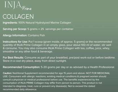 INJA Wellness Marine Collagen Powder Supplement with Vitamin C, Sugar-Free, Gluten-Free, Hydrolyzed Type 1 - in use (33)