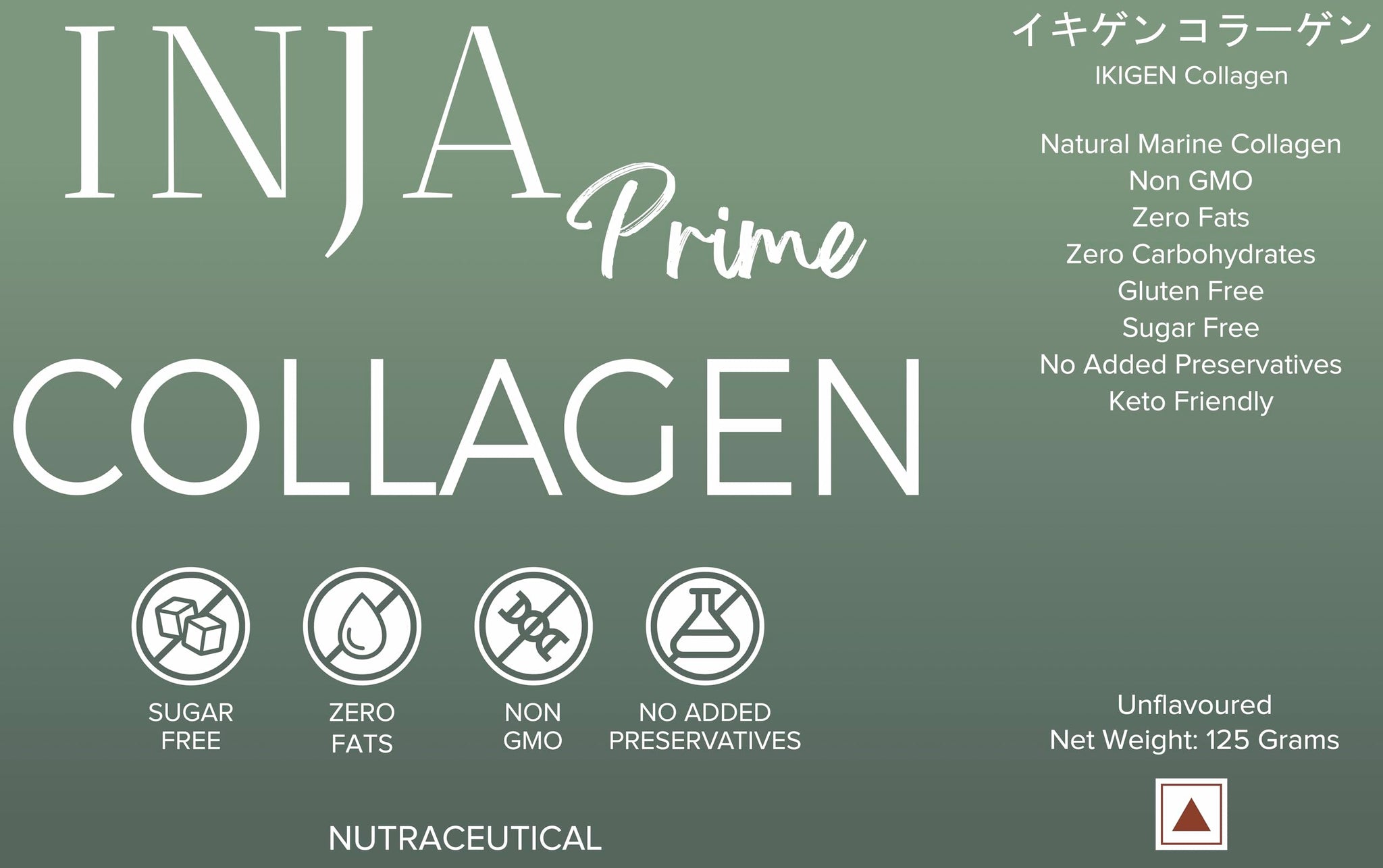 INJA Wellness Marine Collagen Powder Supplement with Vitamin C, Sugar-Free, Gluten-Free, Hydrolyzed Type 1 - size and scale (