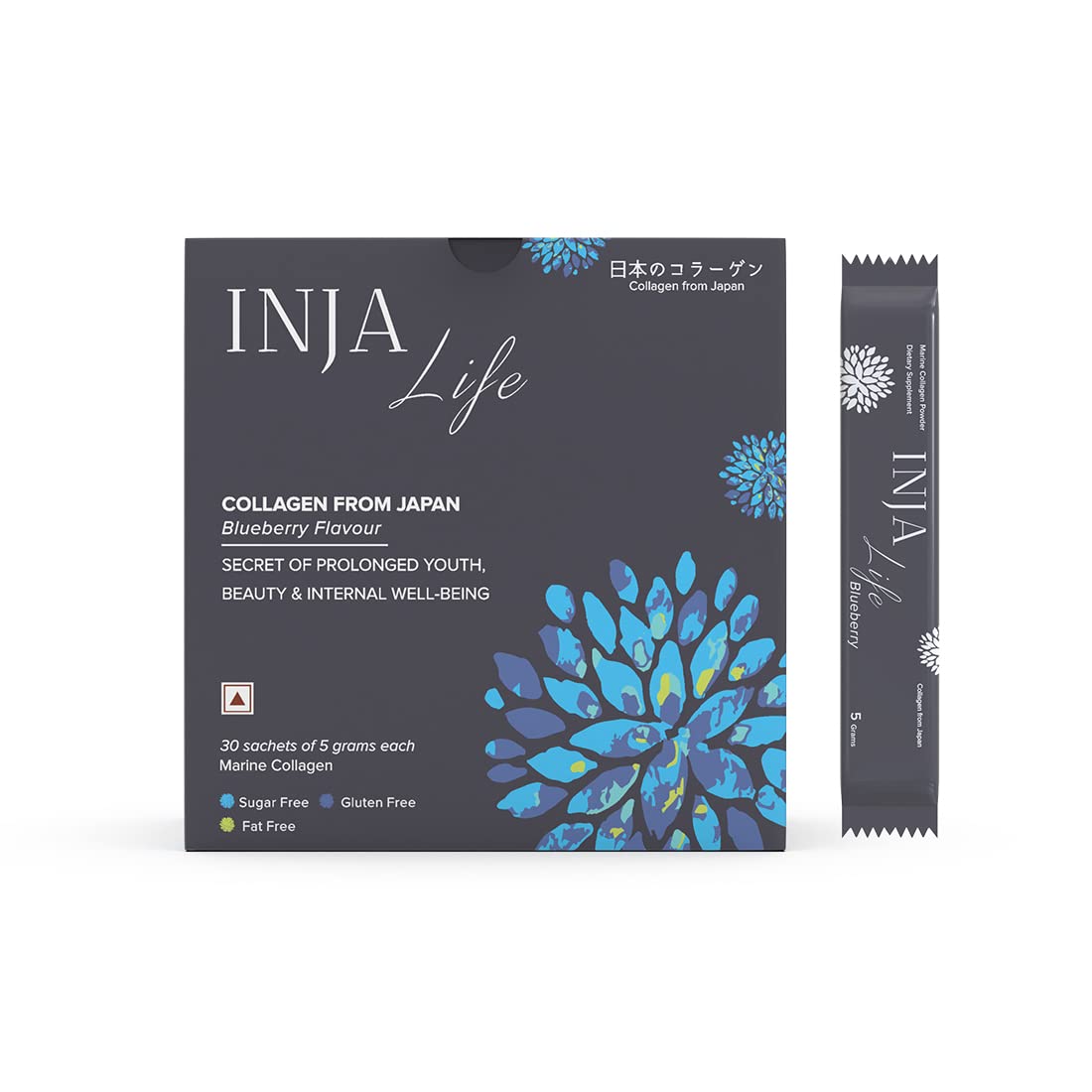 INJA Wellness Marine Collagen Powder Supplement with Vitamin C, Sugar-Free, Gluten-Free, Hydrolyzed Type 1 (35)