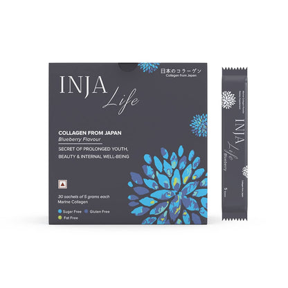 INJA Wellness Marine Collagen Powder Supplement with Vitamin C, Sugar-Free, Gluten-Free, Hydrolyzed Type 1 (35)