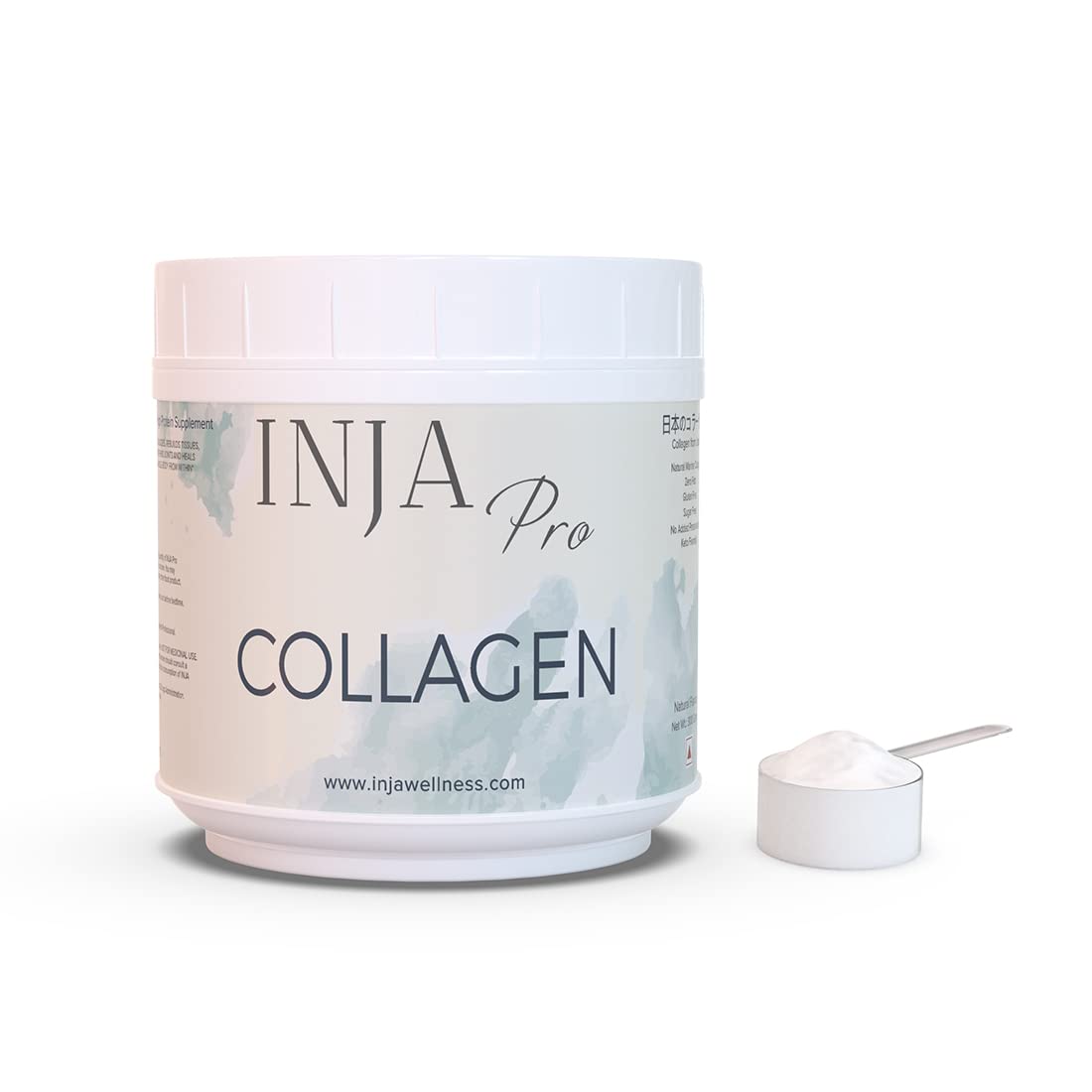 INJA Wellness Marine Collagen Powder Supplement with Vitamin C, Sugar-Free, Gluten-Free, Hydrolyzed Type 1 (44)