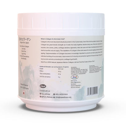 INJA Wellness Marine Collagen Powder Supplement with Vitamin C, Sugar-Free, Gluten-Free, Hydrolyzed Type 1 - close-up detail 