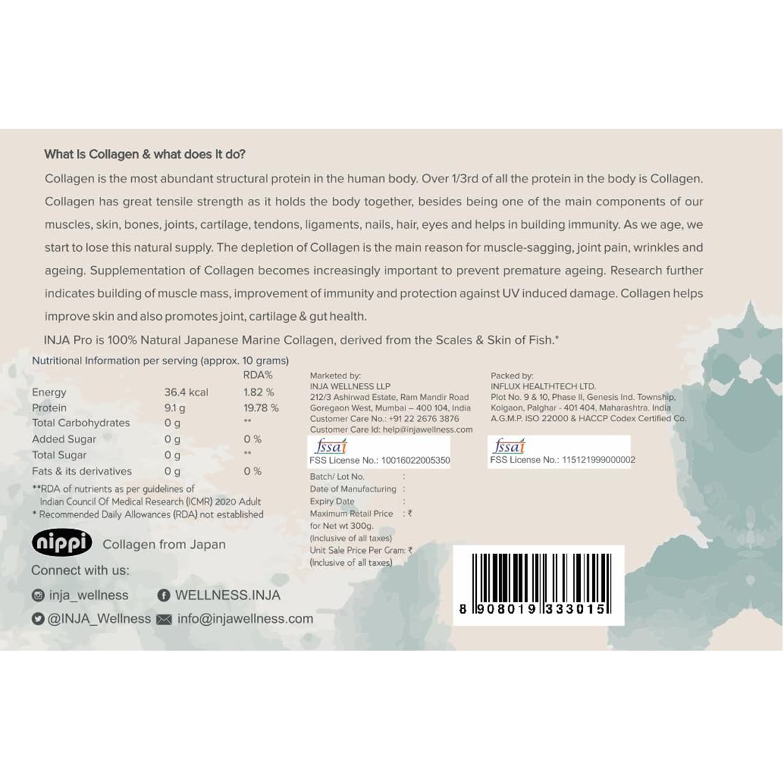 INJA Wellness Marine Collagen Powder Supplement with Vitamin C, Sugar-Free, Gluten-Free, Hydrolyzed Type 1 - in use (51)