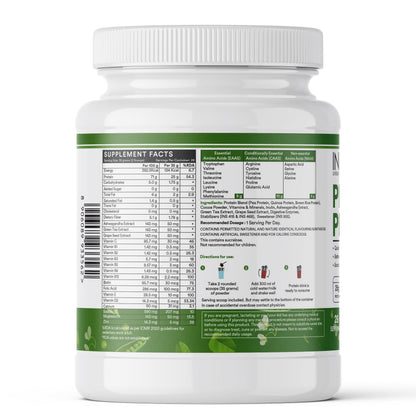 Inlife Pea and Brown Rice Protein Powder, Adult Formula, Dietary Supplement - label detail (11)