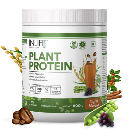 Inlife Pea and Brown Rice Protein Powder, Adult Formula, Dietary Supplement - ingredients panel (19)