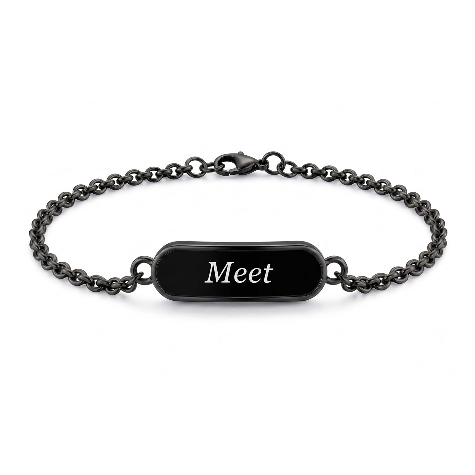 Innovative Gifts Personalized Bracelet Rakhi for Brother, Stainless Steel Custom Name Engraved Rakhi Bracelet, Raksha Bandhan