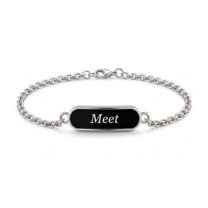 Innovative Gifts Personalized Bracelet Rakhi for Brother, Stainless Steel Custom Name Engraved Rakhi Bracelet, Raksha Bandhan