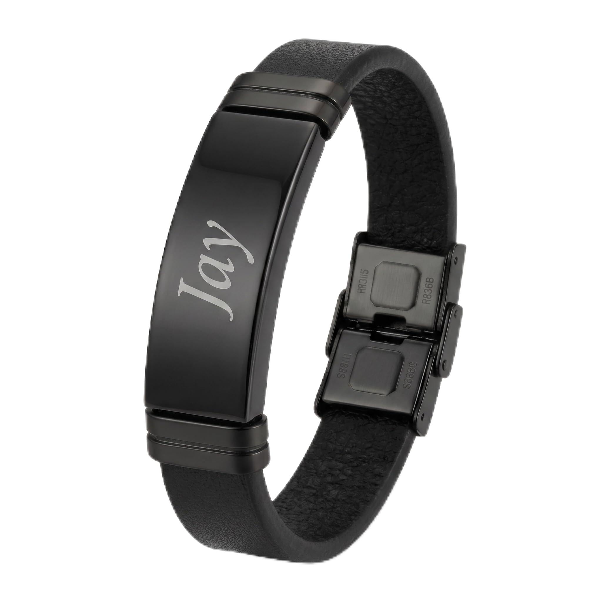 Innovative Gifts Personalized Bracelet Rakhi for Brother, Stainless Steel Custom Name Engraved Rakhi Bracelet, Raksha Bandhan