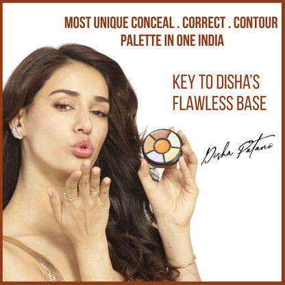 INSIGHT Pro Concealer Palette, 6-Pan Makeup Wheel for Face, Waterproof Full Coverage, Satin-Matte Finish, 15g - packaging (12