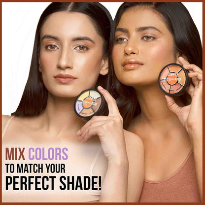 INSIGHT Pro Concealer Palette, 6-Pan Makeup Wheel for Face, Waterproof Full Coverage, Satin-Matte Finish, 15g - ingredients p
