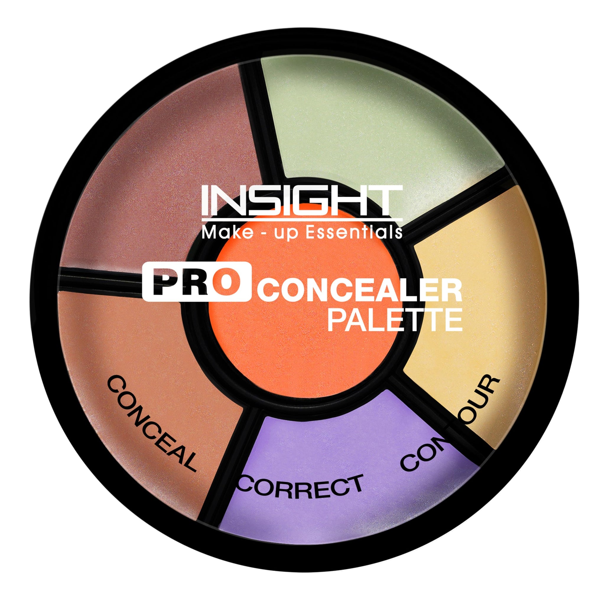 INSIGHT Pro Concealer Palette, 6-Pan Makeup Wheel for Face, Waterproof Full Coverage, Satin-Matte Finish, 15g (9)
