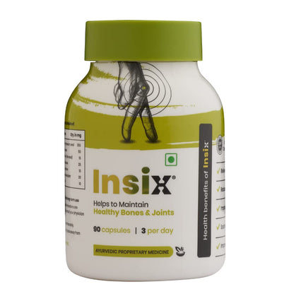 INSIX Ayurvedic Herbal Supplement, 90 Veg Capsules, 7 Herb Blend with Fenugreek, Turmeric, Black Pepper