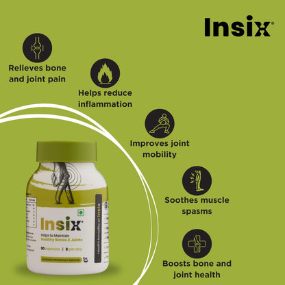 INSIX Ayurvedic Herbal Supplement, 90 Veg Capsules, 7 Herb Blend with Fenugreek, Turmeric, Black Pepper - packaging