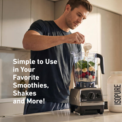 Isopure Whey Protein Isolate Powder, Vegetarian, Zero Added Sugar, Lactose-Free, Gluten-Free - ingredients panel (15)