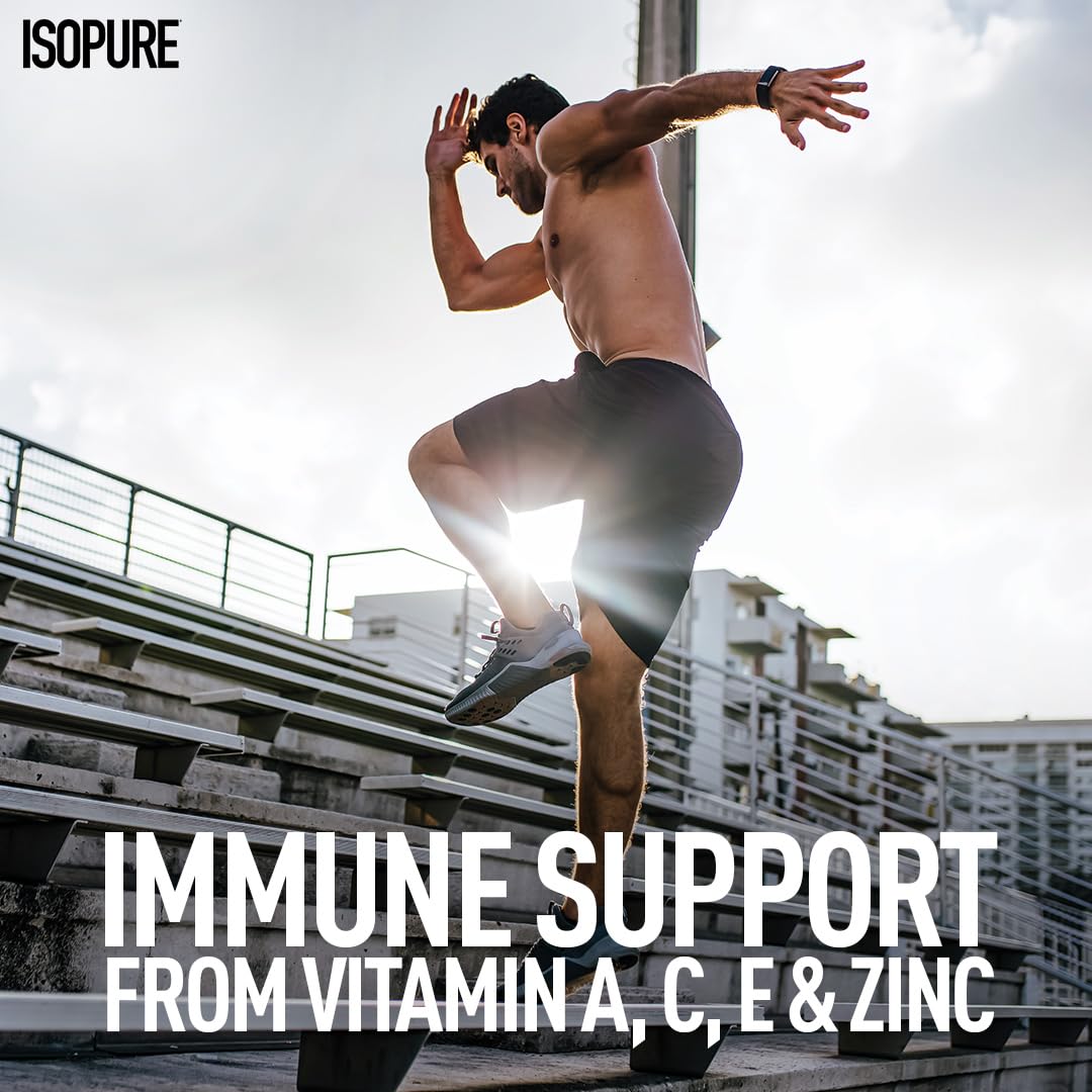 Isopure Whey Protein Isolate Powder, Vegetarian, Zero Added Sugar, Lactose-Free, Gluten-Free - label detail (22)