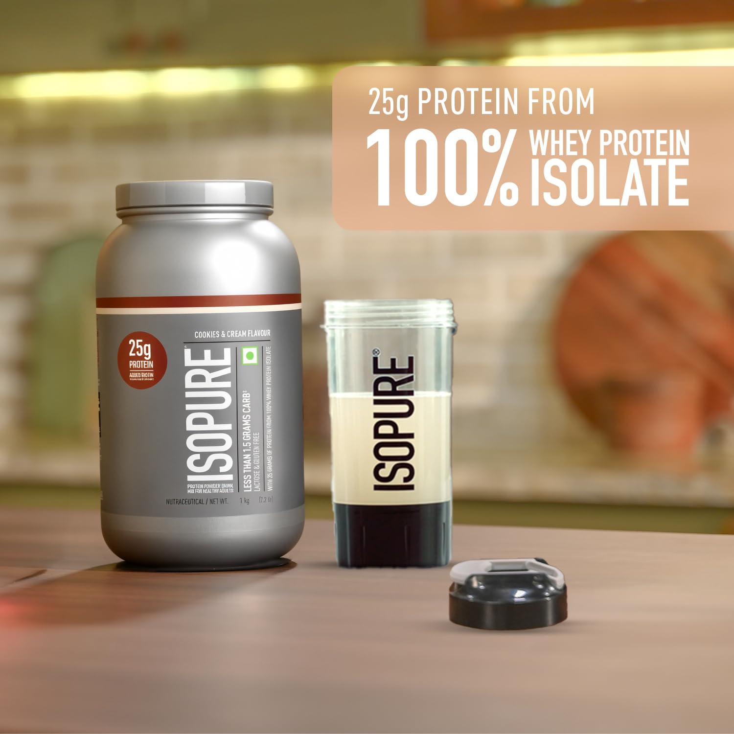 Isopure Whey Protein Isolate Powder, Vegetarian, Zero Added Sugar, Lactose-Free, Gluten-Free - packaging