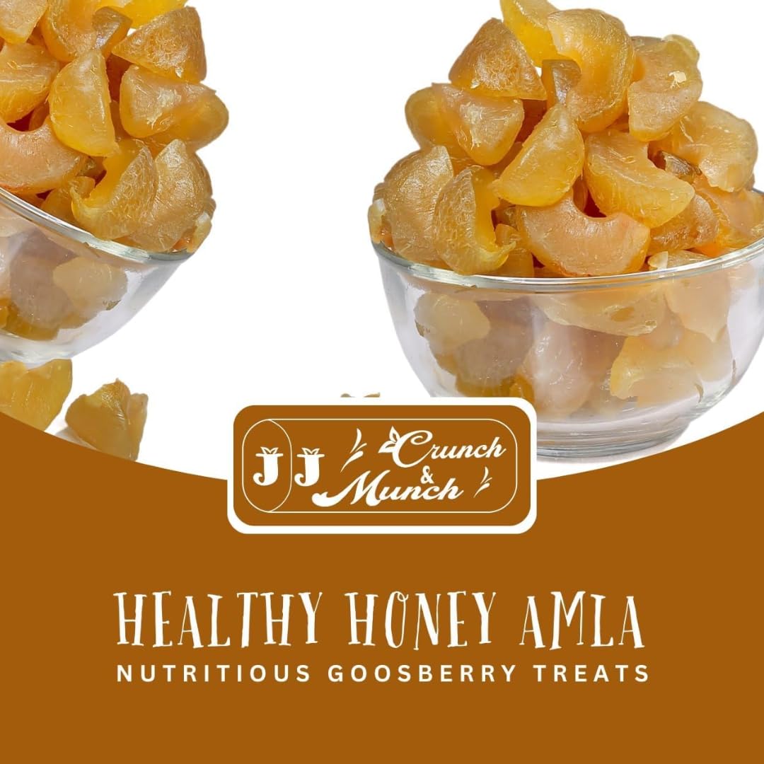 J J crunch N munch Honey Amla Candy, Sugar-Free Natural Dried Amla Fruit Snack, No Preservatives - in use (18)