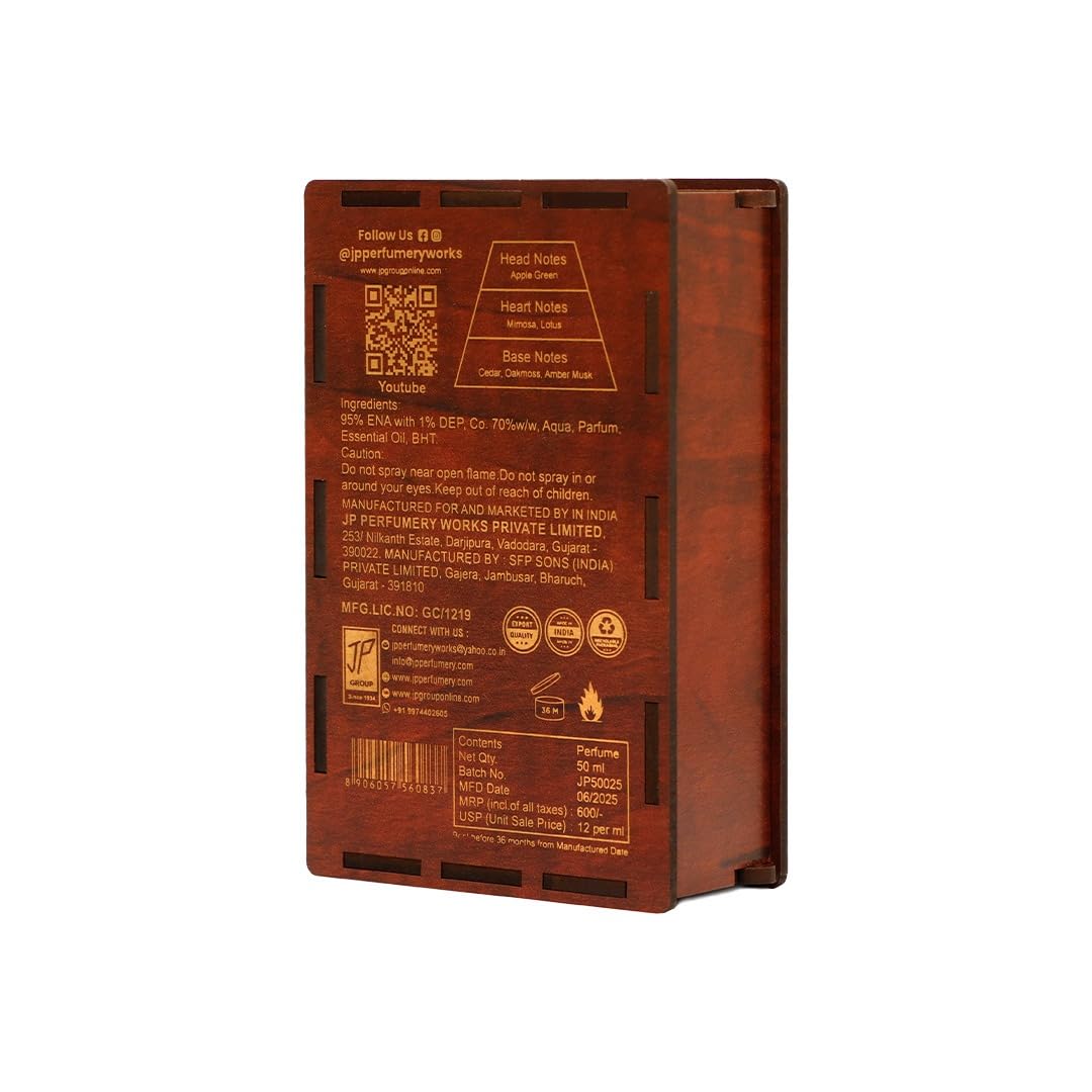 J.P.Perfumery Works AROMOHOLIC Eau de Parfum, 50ml, Unisex Perfume Spray - packaging (12)