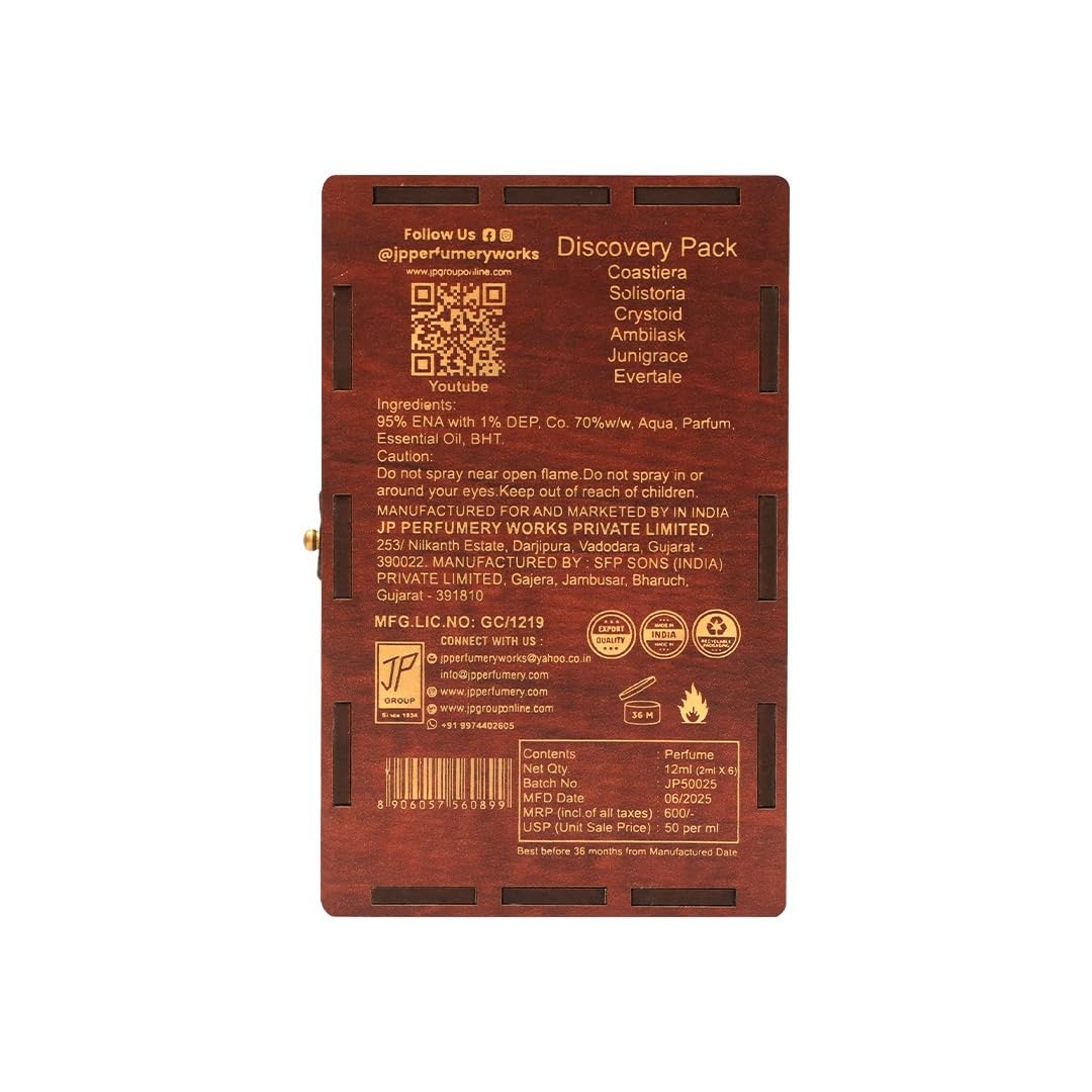 J.P.Perfumery Works AROMOHOLIC Eau de Parfum, 50ml, Unisex Perfume Spray - back view (15)