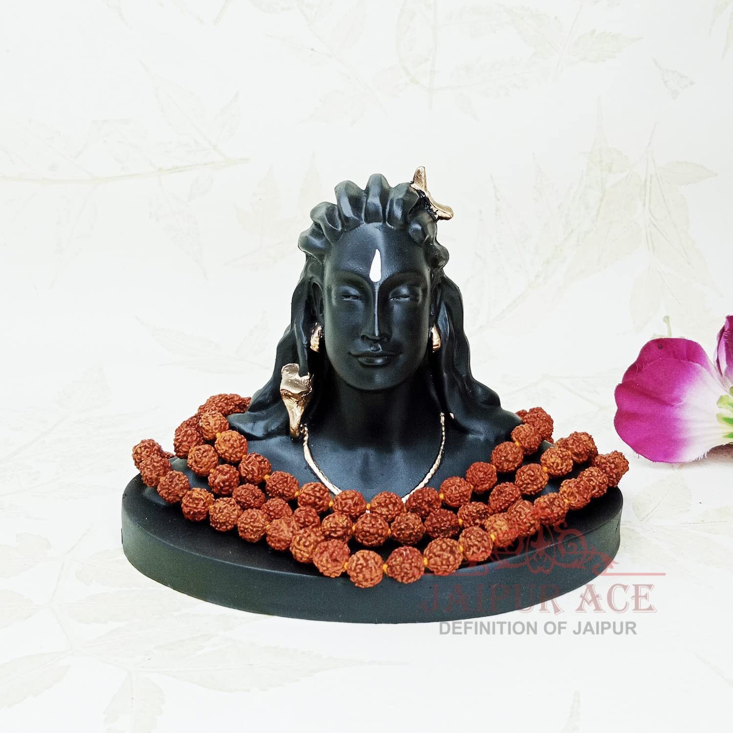 JAIPUR ACE Adiyogi Shiva Statue, Resin Idol for Car Dashboard & Home Decor - front view (10)