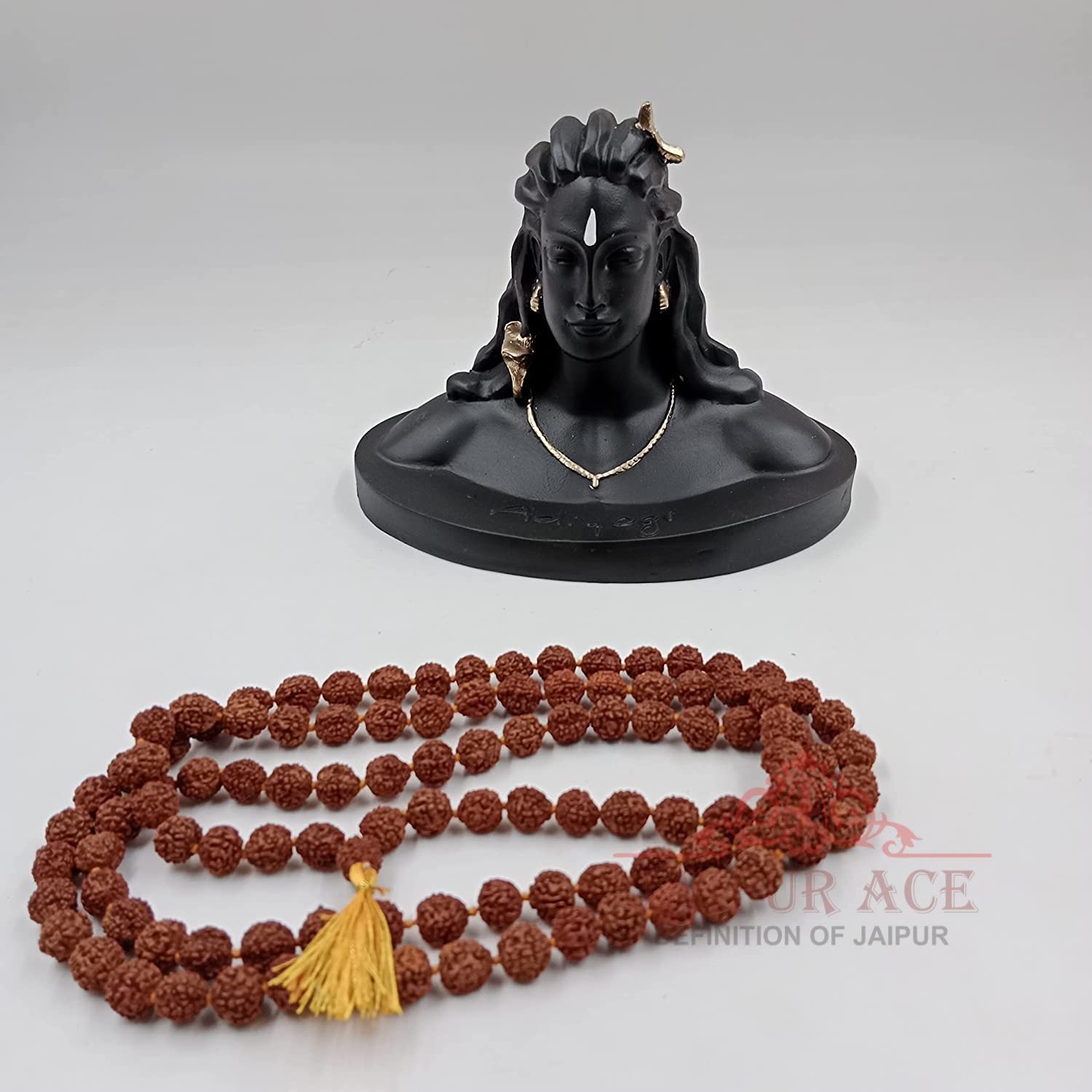 JAIPUR ACE Adiyogi Shiva Statue, Resin Idol for Car Dashboard & Home Decor - back view (11)