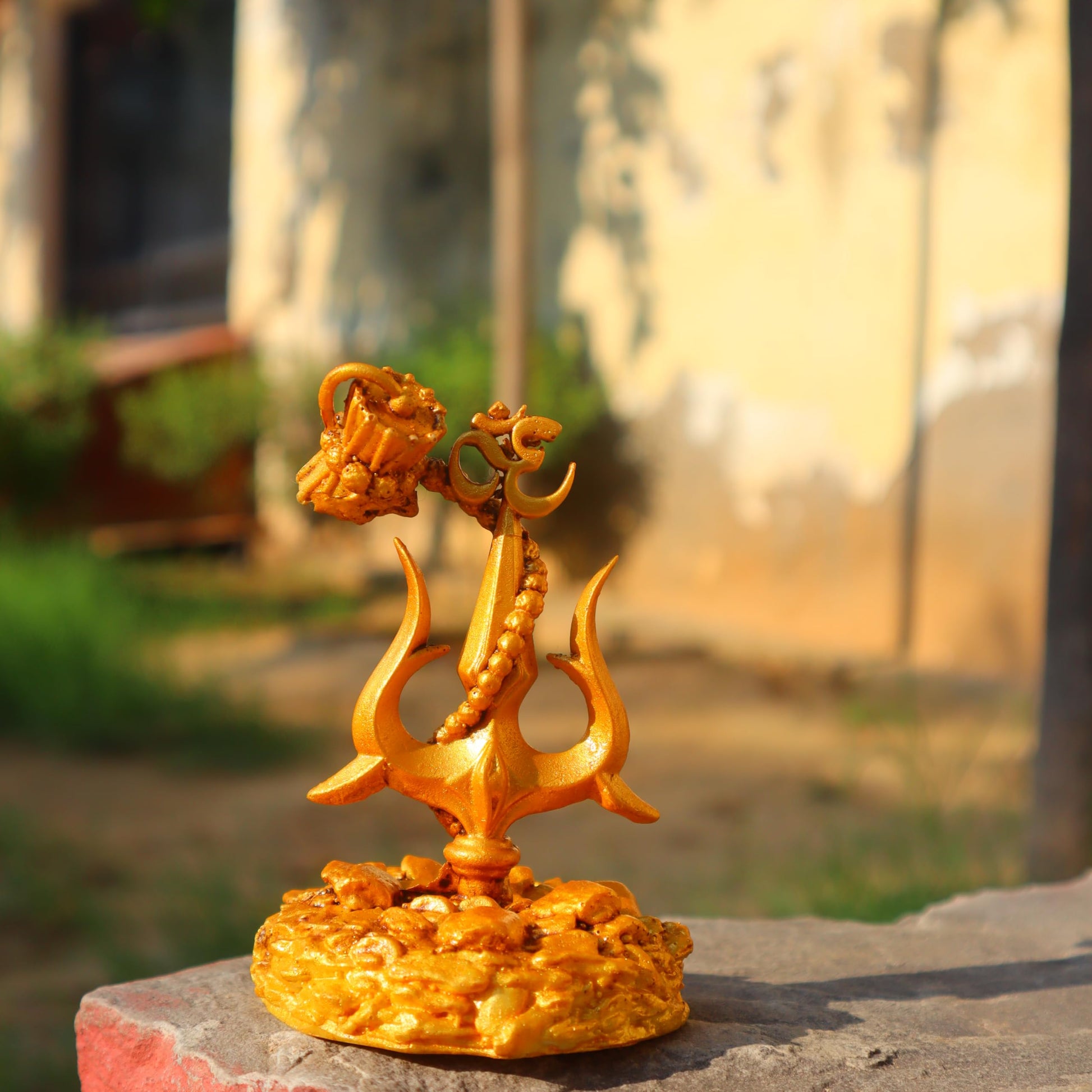 JAIPUR ACE Adiyogi Shiva Statue, Resin Idol for Car Dashboard & Home Decor - back view (16)