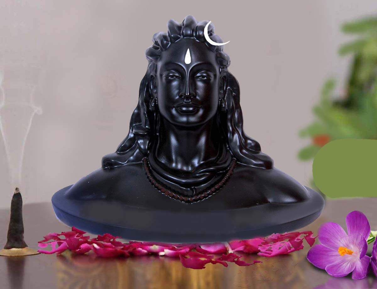 JAIPUR ACE Adiyogi Shiva Statue, Resin Idol for Car Dashboard & Home Decor - back view