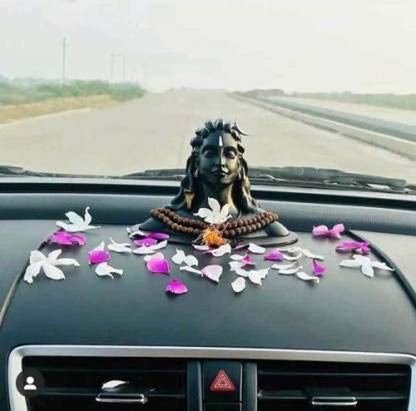 JAIPUR ACE Adiyogi Shiva Statue, Resin Idol for Car Dashboard & Home Decor - label detail