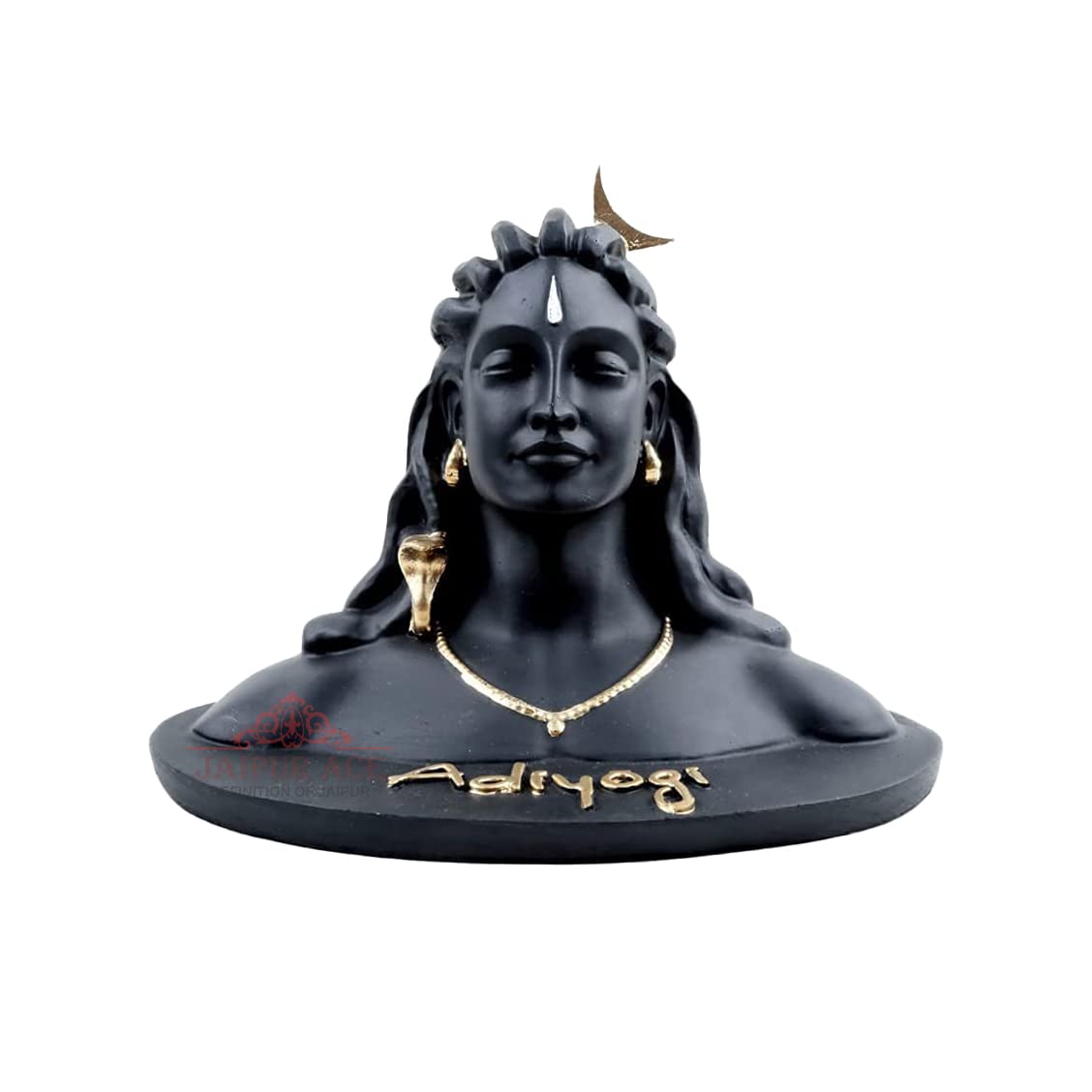 JAIPUR ACE Adiyogi Shiva Statue, Resin Idol for Car Dashboard & Home Decor - back view (8)