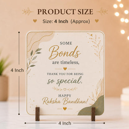 JAIPUR ACE BRO Rakhi Set of 2 for Brother | Designer Letter Rakhi Combo with Raksha Bandhan Standee, Roli Chawal and Display 