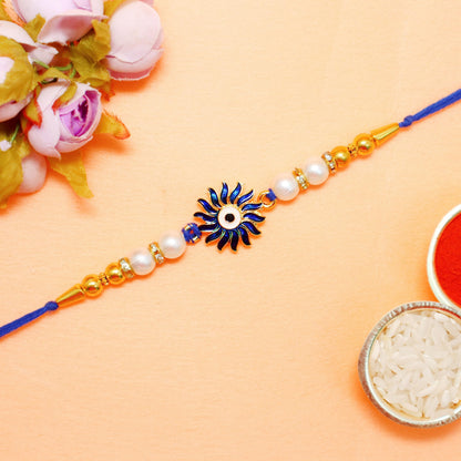 JAIPUR ACE BRO Rakhi Set of 2 for Brother | Designer Letter Rakhi Combo with Raksha Bandhan Standee, Roli Chawal and Display 