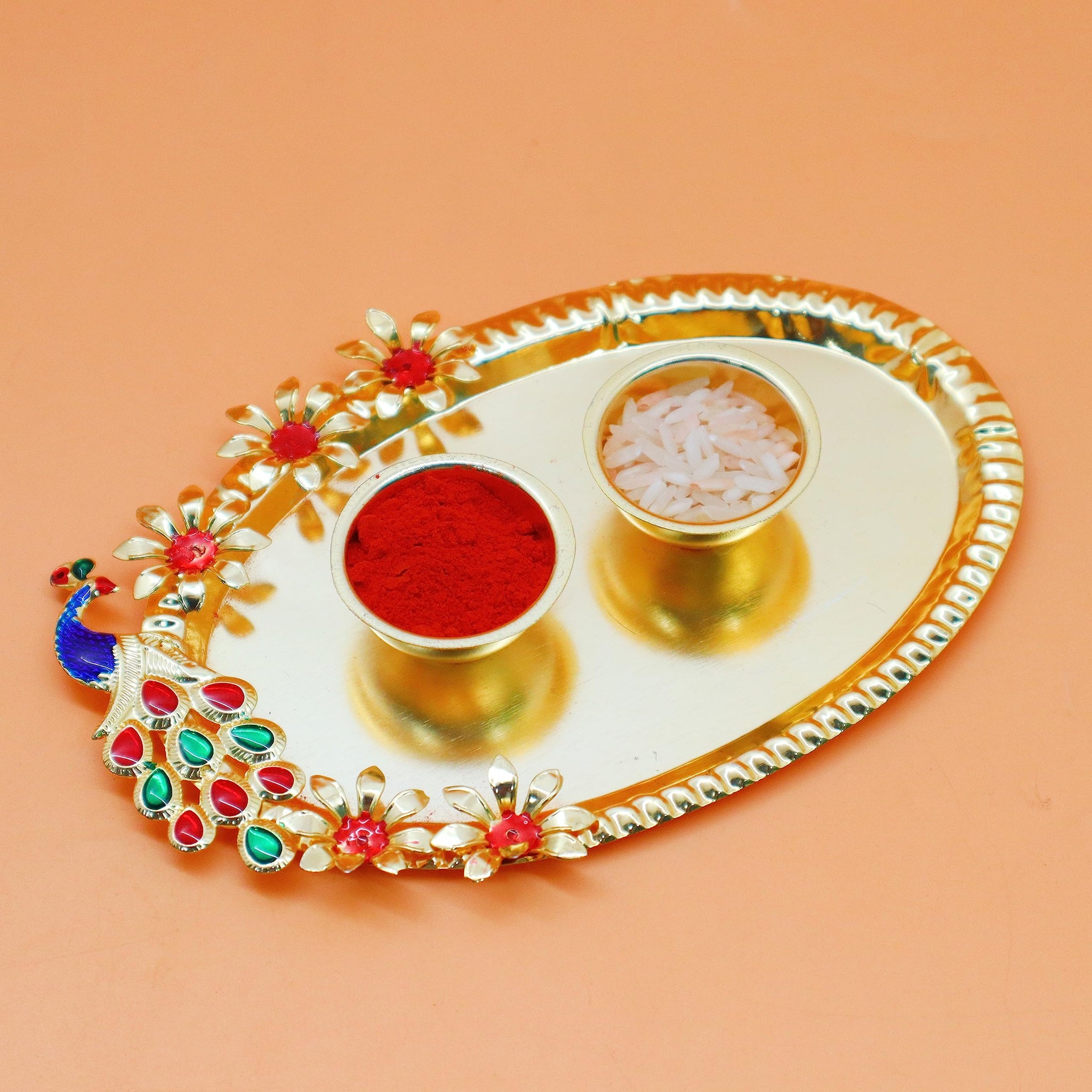 JAIPUR ACE BRO Rakhi Set of 2 for Brother | Designer Letter Rakhi Combo with Raksha Bandhan Standee, Roli Chawal and Display 