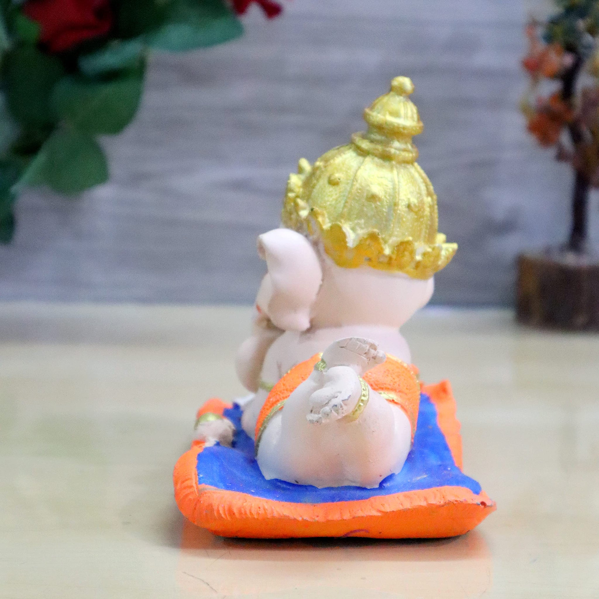 JAIPUR ACE Ganesh Figurine, Polyresin Handcrafted Statue, 6 cm, Home & Office Decor - ingredients panel (12)