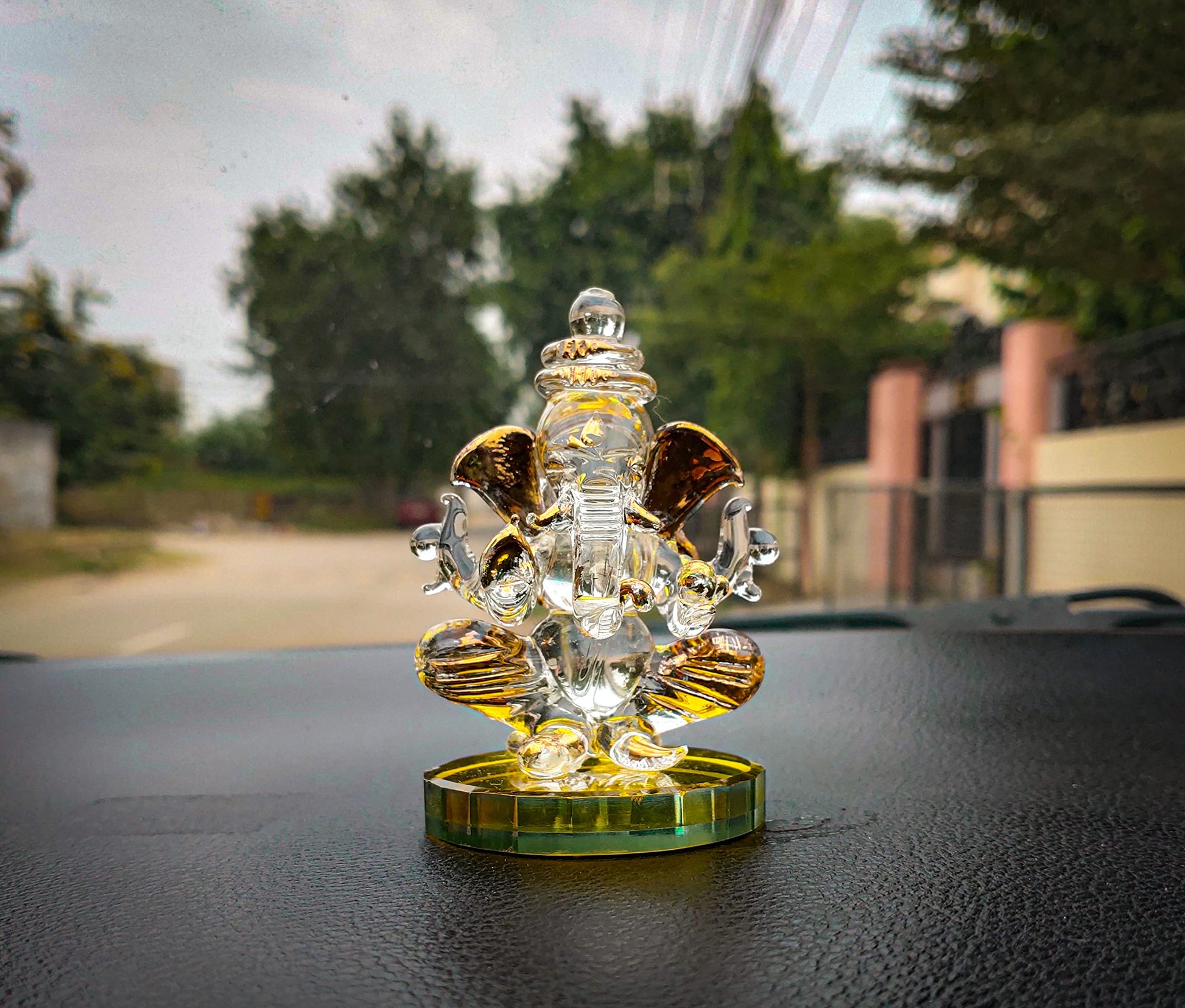 JAIPUR ACE Ganesh Figurine, Polyresin Handcrafted Statue, 6 cm, Home & Office Decor (14)