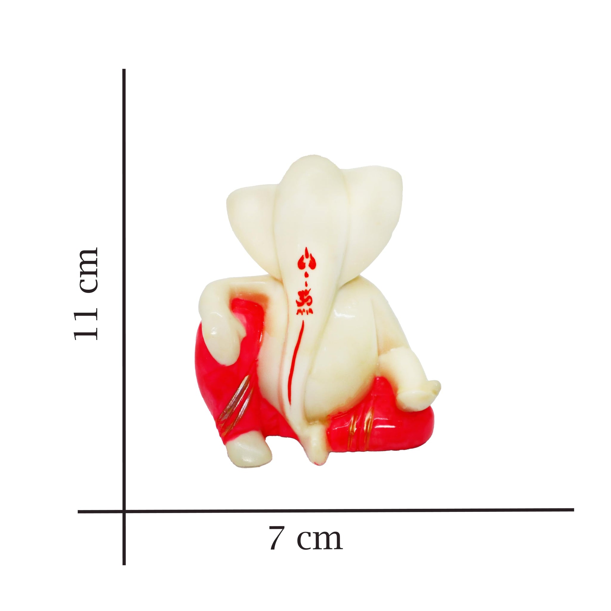 JAIPUR ACE Ganesh Figurine, Polyresin Handcrafted Statue, 6 cm, Home & Office Decor - label detail (35)