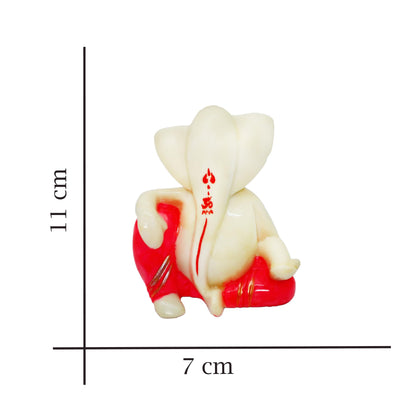 JAIPUR ACE Ganesh Figurine, Polyresin Handcrafted Statue, 6 cm, Home & Office Decor - label detail (35)