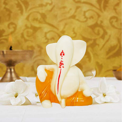 JAIPUR ACE Ganesh Figurine, Polyresin Handcrafted Statue, 6 cm, Home & Office Decor (37)