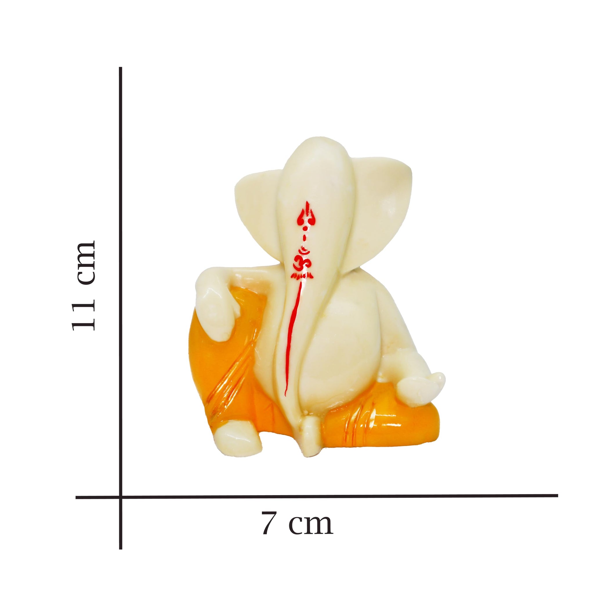 JAIPUR ACE Ganesh Figurine, Polyresin Handcrafted Statue, 6 cm, Home & Office Decor - label detail (41)