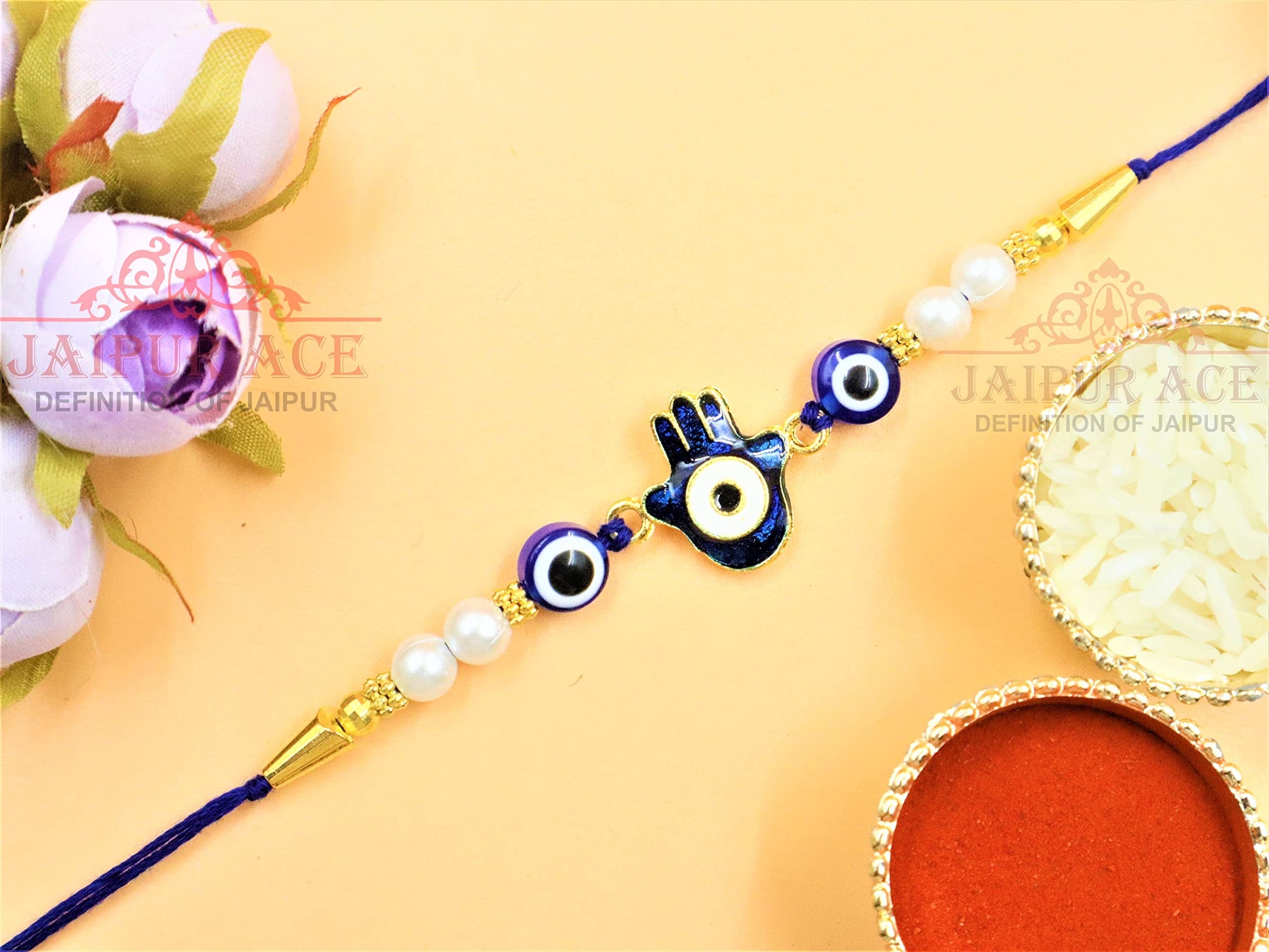 Jaipur Ace Evil Eye Rakhi Brother With Chocolate | Rakhi Chocolate Hamper | Rakhi For Brother | Dairy Milk Silk Chocolate 60 