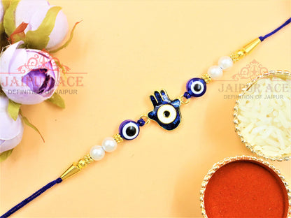 Jaipur Ace Evil Eye Rakhi Brother With Chocolate | Rakhi Chocolate Hamper | Rakhi For Brother | Dairy Milk Silk Chocolate 60 