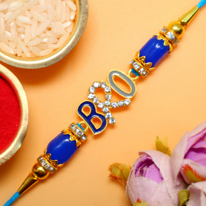 JAIPUR ACE Rakhi Combo Set of Rakhi Elegant Rakhi with Greeting Card for Bro, Brother, Bhaiya, Bhai | Rakshabandhan - (Pack o