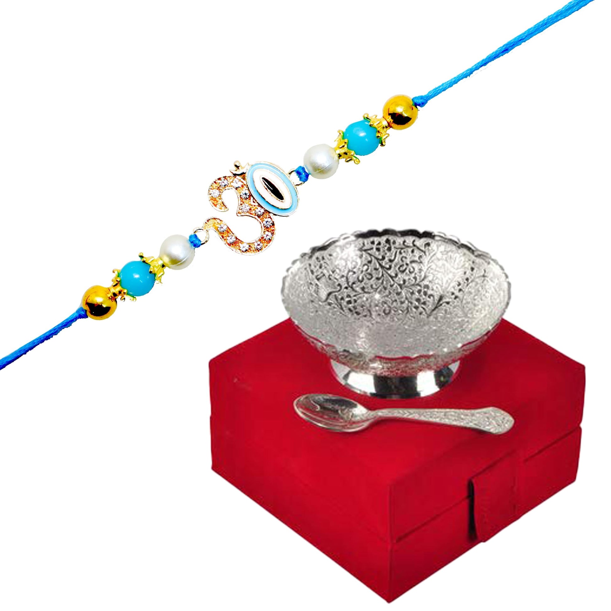JAIPUR ACE Rakhi for Brother | Rakhi Set with Bowl Set | Raksha Bandhan Greeting Card, Hamper | Gift Set