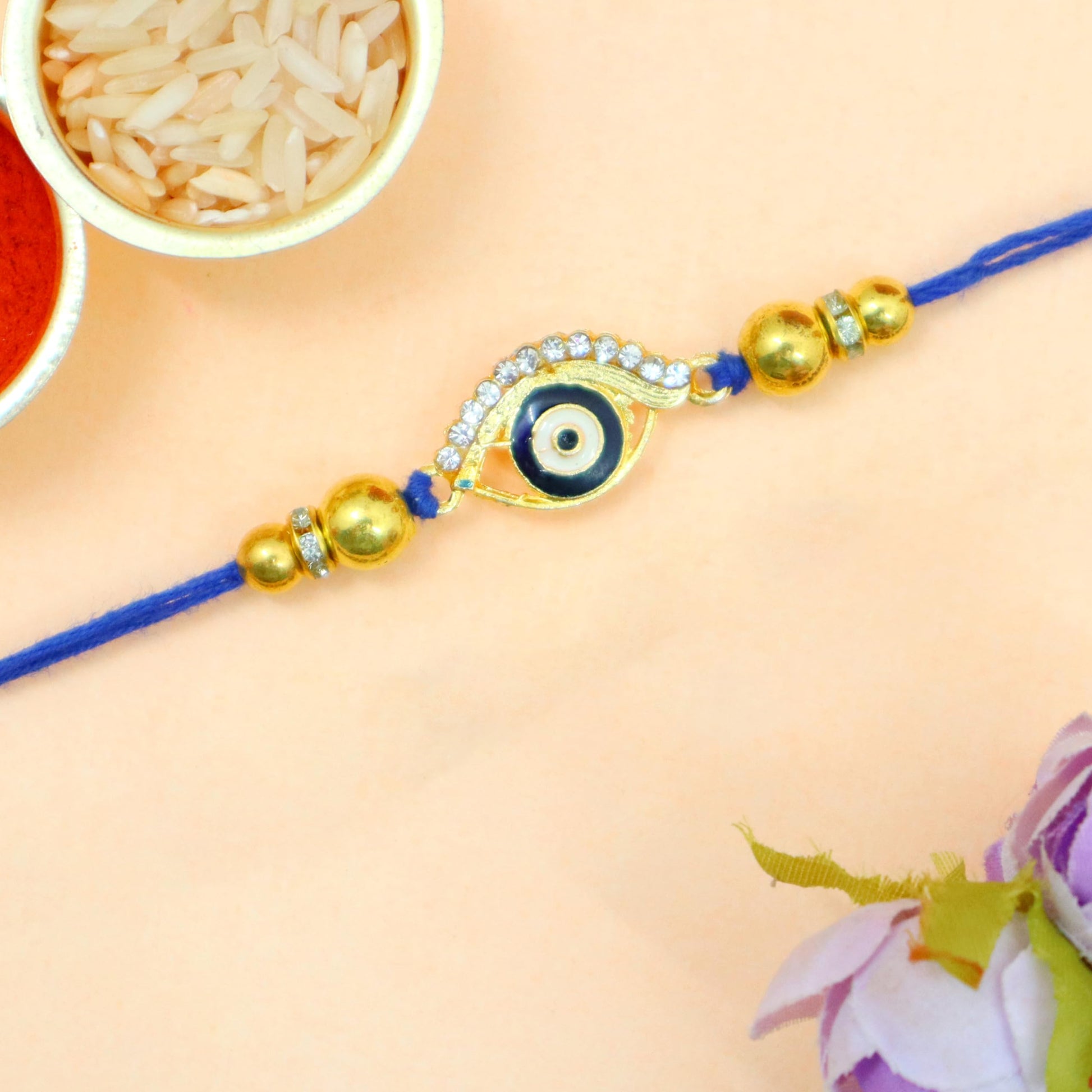 JAIPUR ACE Rakhi for Brother | Rakhi Set with Bowl Set | Raksha Bandhan Greeting Card, Hamper | Gift Set - front view (17)