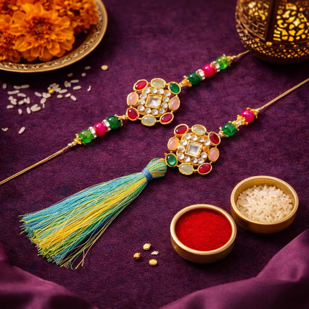 JAIPUR ACE Rakhi for Brother | Rakhi Set with Bowl Set | Raksha Bandhan Greeting Card, Hamper | Gift Set - packaging (32)
