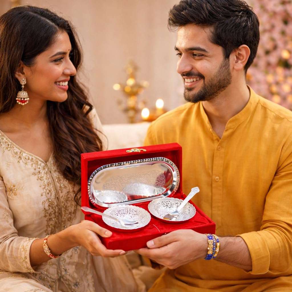 JAIPUR ACE Rakhi for Brother | Rakhi Set with Bowl Set | Raksha Bandhan Greeting Card, Hamper | Gift Set - ingredients panel 